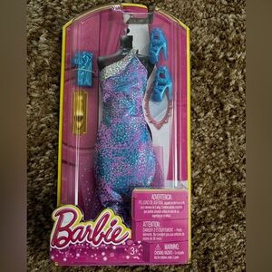Barbie Glamorous Pink and Blue Dress Set